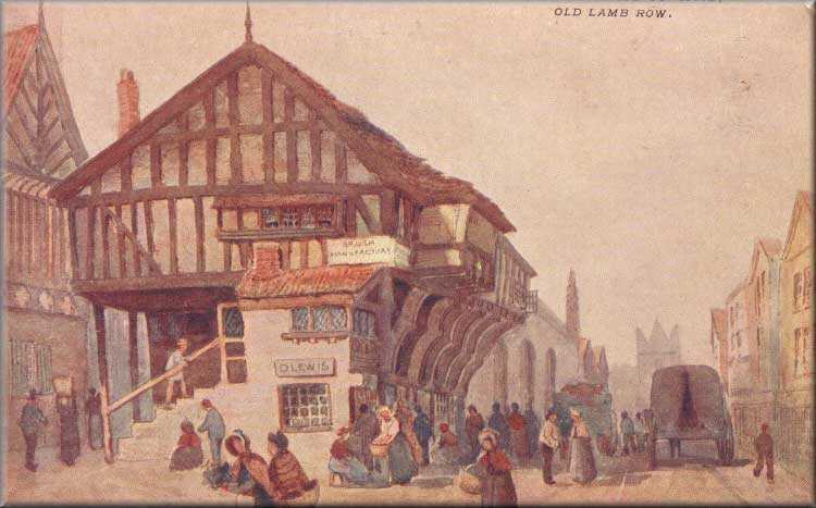 Postcard of Ye Old Lamb Row Chester 1
